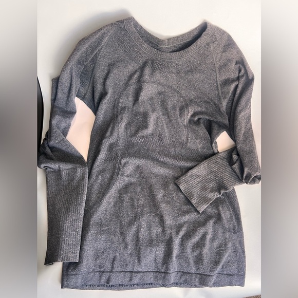 Lululemon Swiftly Tech Long Sleeve Heather gray  size 6 - Picture 4 of 5